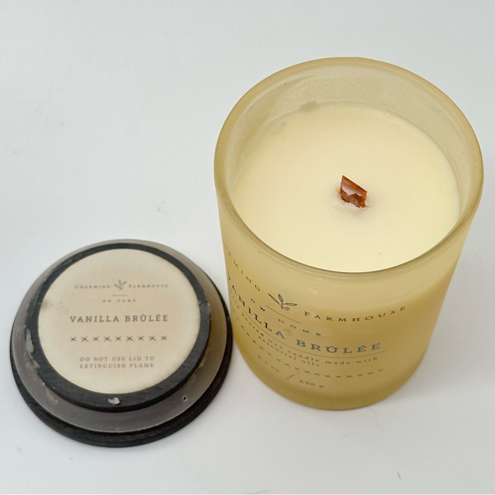 DW Home Charming Farmhouse Vanilla Brûlée Single Wick Candle 8.1 oz - Picture 5 of 7